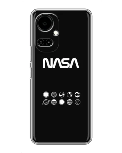 Чехол для TECNO Camon 19 (CI6n) / 19 Pro (CI8n) с картинкой «NASA — технический принт»