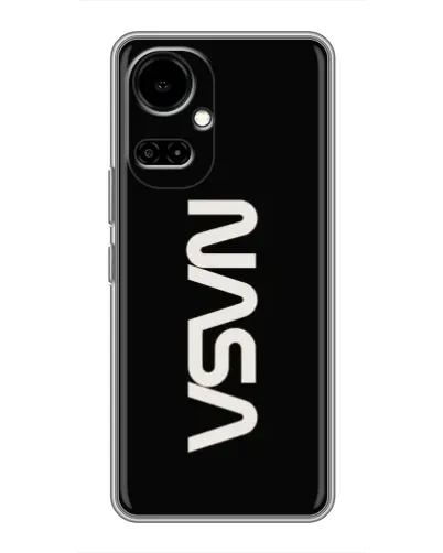 Чехол для TECNO Camon 19 (CI6n) / 19 Pro (CI8n) с картинкой «NASA — вертикальный логотип»