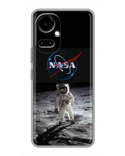 Чехол для TECNO Camon 19 (CI6n) / 19 Pro (CI8n) с картинкой «Астронавт на Луне»