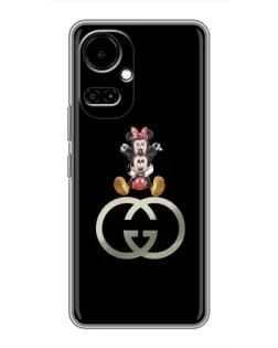Чехол для TECNO Camon 19 (CI6n) / 19 Pro (CI8n) с картинкой «Минни Маус на лого»