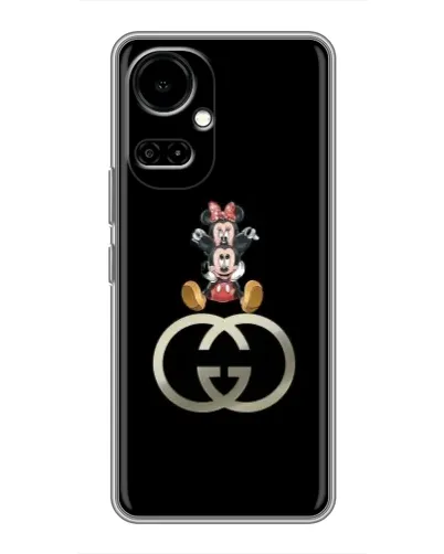 Чехол для TECNO Camon 19 (CI6n) / 19 Pro (CI8n) с картинкой «Минни Маус на лого»