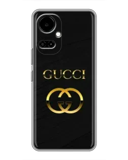Чехол для TECNO Camon 19 (CI6n) / 19 Pro (CI8n) с картинкой «Золотой логотип Gucci»