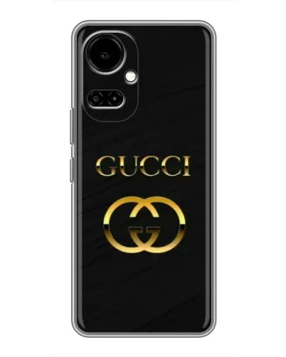 Чехол для TECNO Camon 19 (CI6n) / 19 Pro (CI8n) с картинкой «Золотой логотип Gucci»