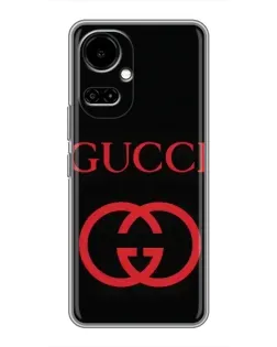 Чехол для TECNO Camon 19 (CI6n) / 19 Pro (CI8n) с картинкой «Gucci — красный логотип»