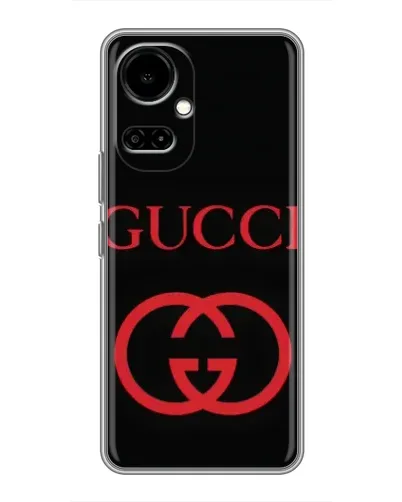 Чехол для TECNO Camon 19 (CI6n) / 19 Pro (CI8n) с картинкой «Gucci — красный логотип»