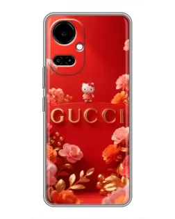Чехол для TECNO Camon 19 (CI6n) / 19 Pro (CI8n) с картинкой «Gucci — золотой сад»