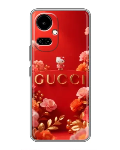 Чехол для TECNO Camon 19 (CI6n) / 19 Pro (CI8n) с картинкой «Gucci — золотой сад»