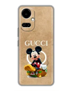 Чехол для TECNO Camon 19 (CI6n) / 19 Pro (CI8n) с картинкой «Микки Маус Gucci — крафт»