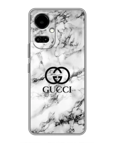 Чехол для TECNO Camon 19 (CI6n) / 19 Pro (CI8n) с картинкой «Gucci — мраморный шик»