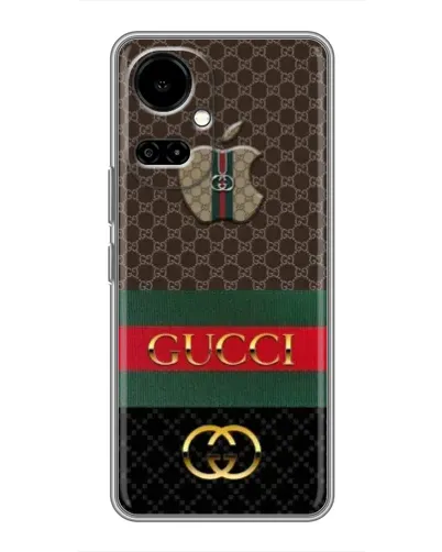 Чехол для TECNO Camon 19 (CI6n) / 19 Pro (CI8n) с картинкой «Gucci — брендированный десерт»