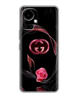 Чехол для TECNO Camon 19 (CI6n) / 19 Pro (CI8n) с картинкой «Gucci — неоновая роза»