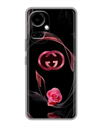 Чехол для TECNO Camon 19 (CI6n) / 19 Pro (CI8n) с картинкой «Gucci — неоновая роза»