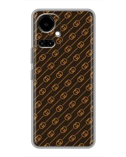 Чехол для TECNO Camon 19 (CI6n) / 19 Pro (CI8n) с картинкой «Gucci — золотые диагонали»