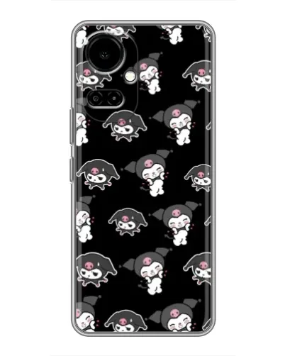Чехол для TECNO Camon 19 (CI6n) / 19 Pro (CI8n) с картинкой «Черный паттерн Kuromi» Чехол для TECNO Camon 19 (CI6n) / 19 Pro (CI8n) с картинкой «Черный паттерн Kuromi»
