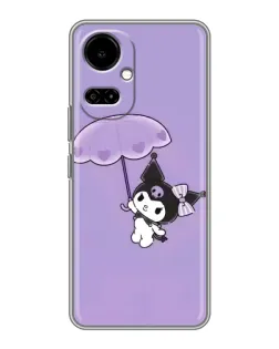 Чехол для TECNO Camon 19 (CI6n) / 19 Pro (CI8n) с картинкой «Kuromi с зонтиком» Чехол для TECNO Camon 19 (CI6n) / 19 Pro (CI8n) с картинкой «Kuromi с зонтиком»