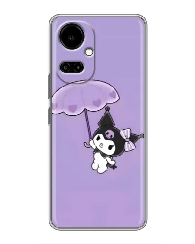 Чехол для TECNO Camon 19 (CI6n) / 19 Pro (CI8n) с картинкой «Kuromi с зонтиком» Чехол для TECNO Camon 19 (CI6n) / 19 Pro (CI8n) с картинкой «Kuromi с зонтиком»