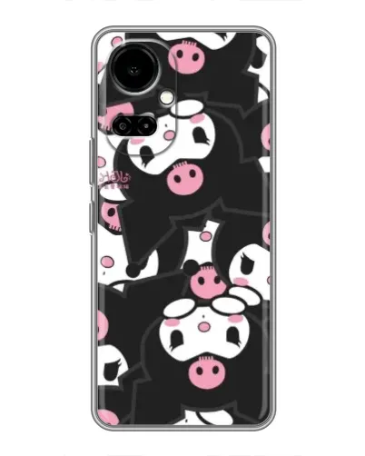 Чехол для TECNO Camon 19 (CI6n) / 19 Pro (CI8n) с картинкой «Паттерн голов Куроми» Чехол для TECNO Camon 19 (CI6n) / 19 Pro (CI8n) с картинкой «Паттерн голов Куроми»