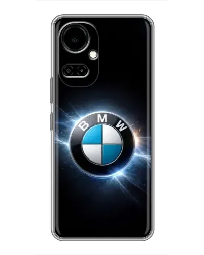 Чехол для TECNO Camon 19 (CI6n) / 19 Pro (CI8n) с картинкой «BMW — неоновое сияние»