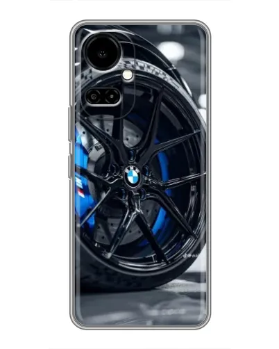 Чехол для TECNO Camon 19 (CI6n) / 19 Pro (CI8n) с картинкой «Колесо BMW вблизи»