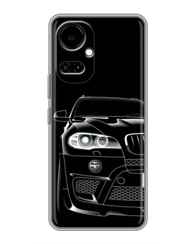 Чехол для TECNO Camon 19 (CI6n) / 19 Pro (CI8n) с картинкой «Темный силуэт BMW»