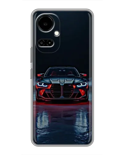 Чехол для TECNO Camon 19 (CI6n) / 19 Pro (CI8n) с картинкой «BMW на мокрой дороге»