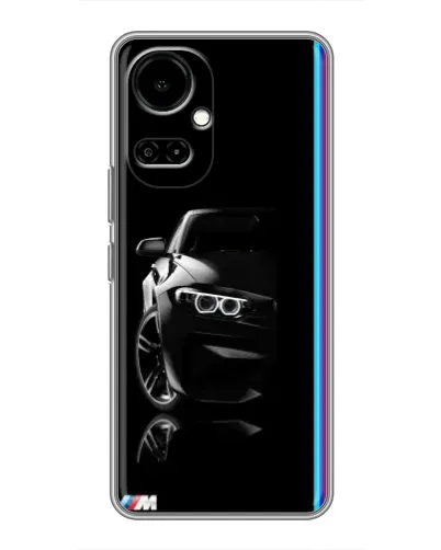 Чехол для TECNO Camon 19 (CI6n) / 19 Pro (CI8n) с картинкой «Силуэт BMW в темноте»