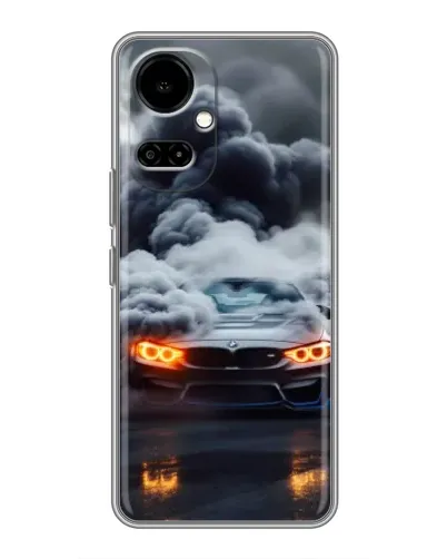 Чехол для TECNO Camon 19 (CI6n) / 19 Pro (CI8n) с картинкой «BMW в дыму»