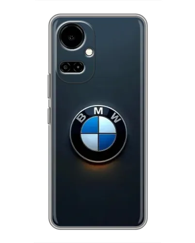 Чехол для TECNO Camon 19 (CI6n) / 19 Pro (CI8n) с картинкой «Логотип BMW — минимализм»