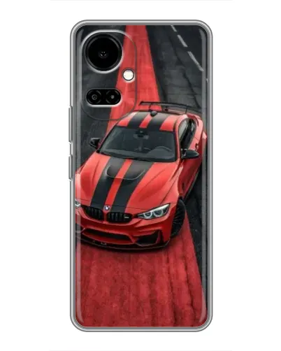Чехол для TECNO Camon 19 (CI6n) / 19 Pro (CI8n) с картинкой «BMW на красной дорожке»