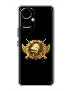 Чехол для TECNO Camon 19 (CI6n) / 19 Pro (CI8n) с картинкой «PUBG — оранжевый градиент»