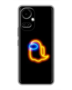 Чехол для TECNO Camon 19 (CI6n) / 19 Pro (CI8n) с картинкой «Among Us неоновое сияние»