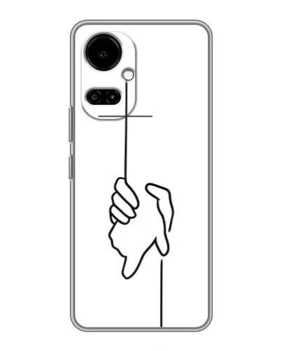 Чехол для TECNO Camon 19 (CI6n) / 19 Pro (CI8n) с картинкой «Рука держит» Чехол для TECNO Camon 19 (CI6n) / 19 Pro (CI8n) с картинкой «Рука держит»