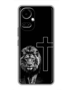 Чехол для TECNO Camon 19 (CI6n) / 19 Pro (CI8n) с картинкой «Лев и Крест»