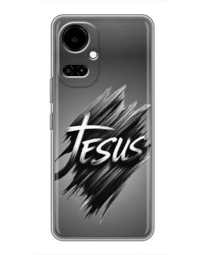 Чехол для TECNO Camon 19 (CI6n) / 19 Pro (CI8n) с картинкой «Надпись Jesus Graffiti» Чехол для TECNO Camon 19 (CI6n) / 19 Pro (CI8n) с картинкой «Надпись Jesus Graffiti»