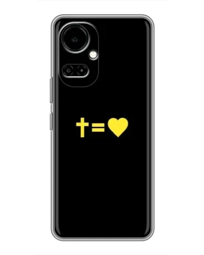 Чехол для TECNO Camon 19 (CI6n) / 19 Pro (CI8n) с картинкой «Сердце и Крест» Чехол для TECNO Camon 19 (CI6n) / 19 Pro (CI8n) с картинкой «Сердце и Крест»