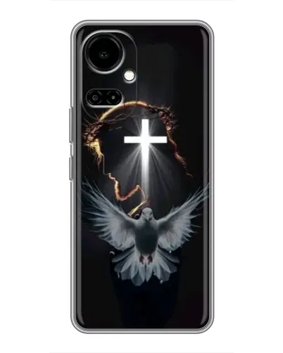 Чехол для TECNO Camon 19 (CI6n) / 19 Pro (CI8n) с картинкой «Голубь и Свет» Чехол для TECNO Camon 19 (CI6n) / 19 Pro (CI8n) с картинкой «Голубь и Свет»