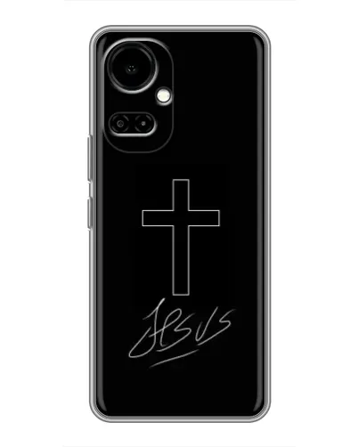 Чехол для TECNO Camon 19 (CI6n) / 19 Pro (CI8n) с картинкой «Графический крест Jesus» Чехол для TECNO Camon 19 (CI6n) / 19 Pro (CI8n) с картинкой «Графический крест Jesus»