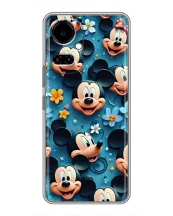 Чехол для TECNO Camon 19 (CI6n) / 19 Pro (CI8n) с картинкой «Паттерн Микки и Минни»