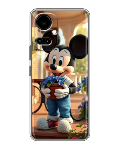 Чехол для TECNO Camon 19 (CI6n) / 19 Pro (CI8n) с картинкой «Микки садовод» Чехол для TECNO Camon 19 (CI6n) / 19 Pro (CI8n) с картинкой «Микки садовод»
