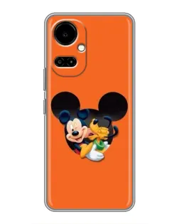 Чехол для TECNO Camon 19 (CI6n) / 19 Pro (CI8n) с картинкой «Сердце Микки Минни»