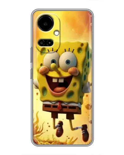 Чехол для TECNO Camon 19 (CI6n) / 19 Pro (CI8n) с картинкой «Губка Боб прыгает» Чехол для TECNO Camon 19 (CI6n) / 19 Pro (CI8n) с картинкой «Губка Боб прыгает»