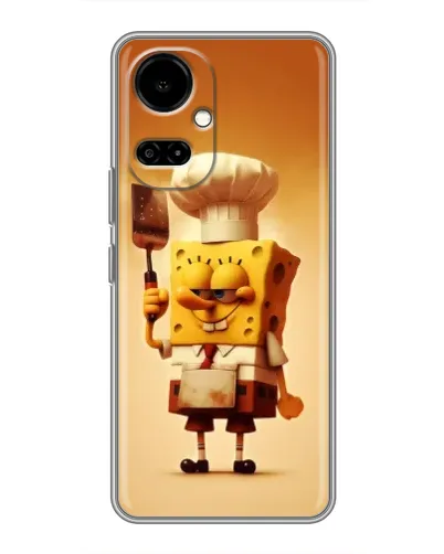 Чехол для TECNO Camon 19 (CI6n) / 19 Pro (CI8n) с картинкой «Губка Боб повар» Чехол для TECNO Camon 19 (CI6n) / 19 Pro (CI8n) с картинкой «Губка Боб повар»