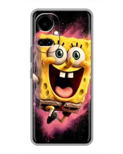 Чехол для TECNO Camon 19 (CI6n) / 19 Pro (CI8n) с картинкой «Взрывной Спанч Боб» Чехол для TECNO Camon 19 (CI6n) / 19 Pro (CI8n) с картинкой «Взрывной Спанч Боб»