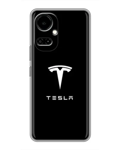 Чехол для TECNO Camon 19 (CI6n) / 19 Pro (CI8n) с картинкой «Tesla White Logo» Чехол для TECNO Camon 19 (CI6n) / 19 Pro (CI8n) с картинкой «Tesla White Logo»