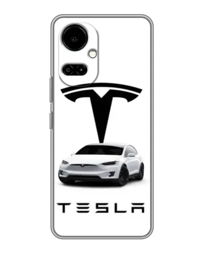 Чехол для TECNO Camon 19 (CI6n) / 19 Pro (CI8n) с картинкой «Tesla White Style» Чехол для TECNO Camon 19 (CI6n) / 19 Pro (CI8n) с картинкой «Tesla White Style»