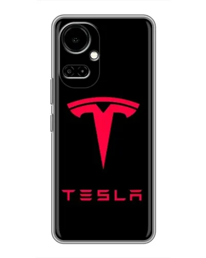 Чехол для TECNO Camon 19 (CI6n) / 19 Pro (CI8n) с картинкой «Tesla Red Logo» Чехол для TECNO Camon 19 (CI6n) / 19 Pro (CI8n) с картинкой «Tesla Red Logo»