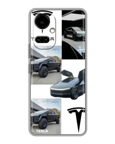 Чехол для TECNO Camon 19 (CI6n) / 19 Pro (CI8n) с картинкой «Коллаж Cybertruck Tesla» Чехол для TECNO Camon 19 (CI6n) / 19 Pro (CI8n) с картинкой «Коллаж Cybertruck Tesla»