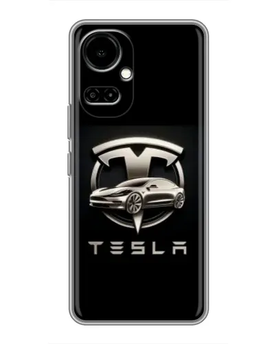 Чехол для TECNO Camon 19 (CI6n) / 19 Pro (CI8n) с картинкой «Tesla — серебристое авто» Чехол для TECNO Camon 19 (CI6n) / 19 Pro (CI8n) с картинкой «Tesla — серебристое авто»
