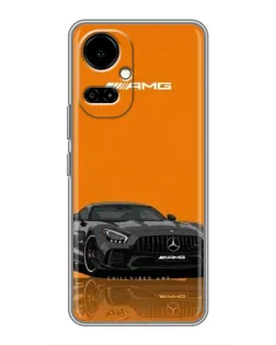 Чехол для TECNO Camon 19 (CI6n) / 19 Pro (CI8n) с картинкой «Оранжевый Mercedes AMG»