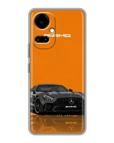 Чехол для TECNO Camon 19 (CI6n) / 19 Pro (CI8n) с картинкой «Оранжевый Mercedes AMG» Чехол для TECNO Camon 19 (CI6n) / 19 Pro (CI8n) с картинкой «Оранжевый Mercedes AMG»